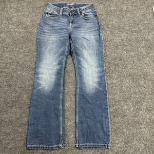 Wrangler Jeans Womens Size 7 Blue Boot Cut Stretch Denim Medium Wash Casual